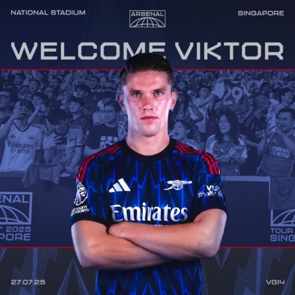 官方：约克雷斯将在新加坡国度通晓场不雅战阿森纳vs纽卡