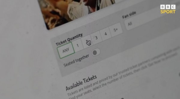 BBC：一些国外公司从在线售票平台多数获取球票，再进行高价转售