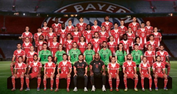 全员仁来了！拜仁2025/26赛季球队大合照，男女足整体集会