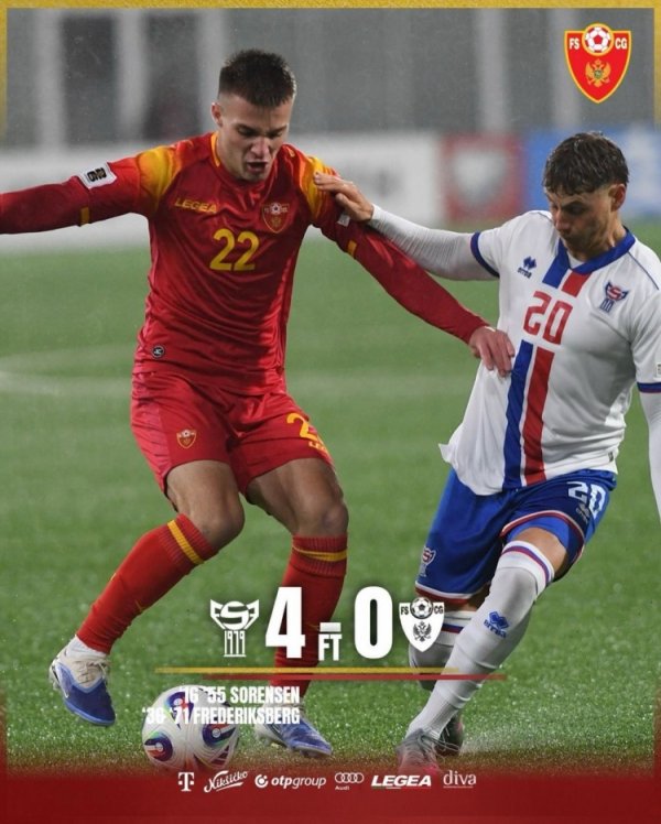 法罗群岛4-0黑山追平队史最大比分得手，最好球员此前还在卖披萨