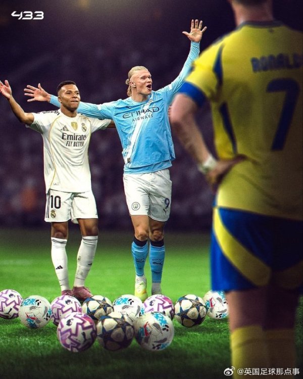 姆巴佩、哈兰德已集会11场比赛皆有进球，距追平C罗记载仅差一场