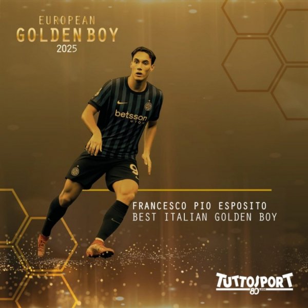 💪不时神勇小伙！20岁国米时尚埃斯波西托获闲逸大利金童奖